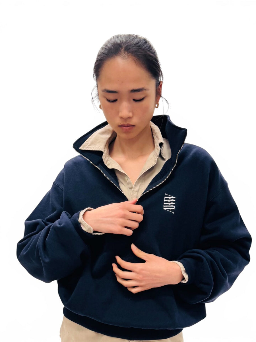 AWW HALF-ZIP SWEATSHIRT – awwmagazine