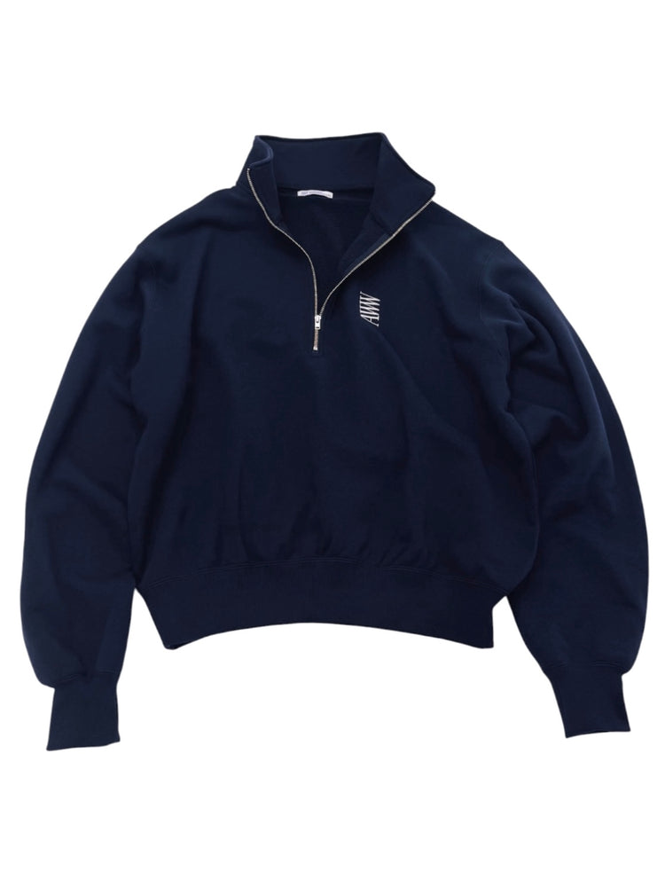 aww magazine スウェットL'APÉRO SWEATSHIRT AWW HALF-ZIP SWEATSHIRT – awwmagazine